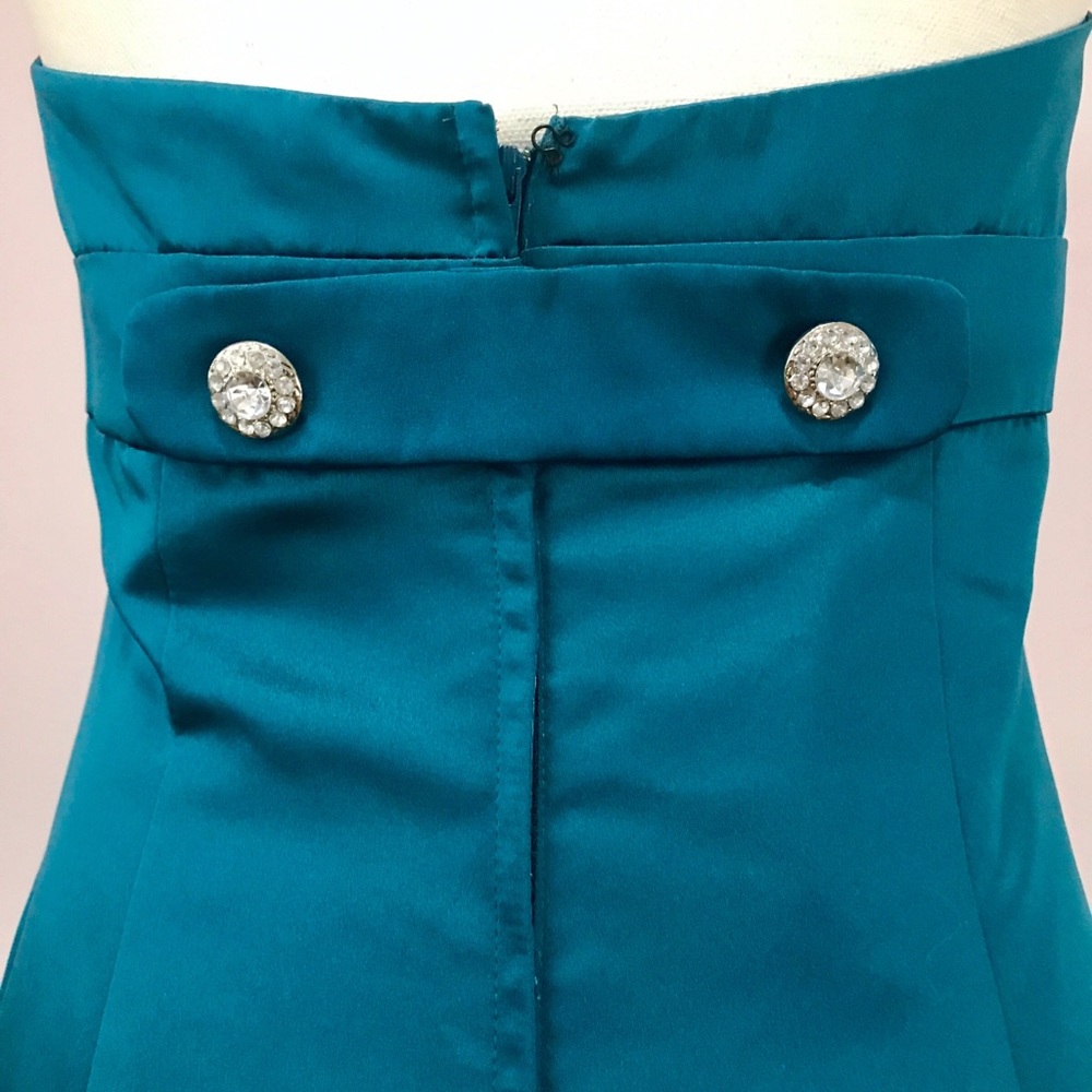 NWT ALFRED ANGELO Strapless Bridesmaid Prom Dress - Picture 4 of 6